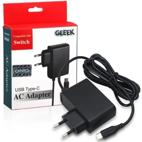 AC Adapter Oplader Lader voor Nintendo Switch