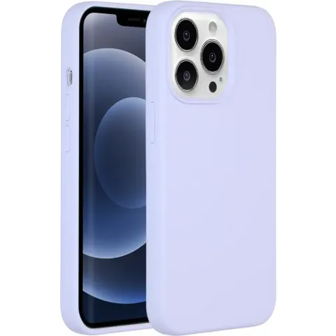 Accezz Liquid Silicone Backcover voor de iPhone 13 Pro hoesje - Paars