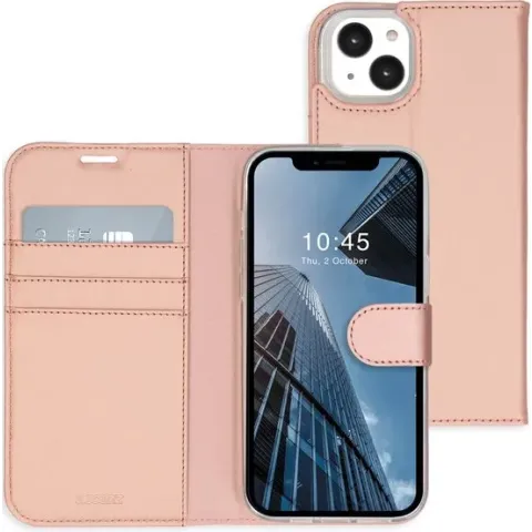 Accezz Wallet Softcase Booktype iPhone 14 Plus hoesje - RosÃ© Goud