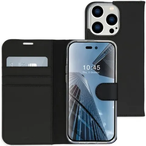Accezz Wallet Softcase Booktype iPhone 14 Pro hoesje - Zwart