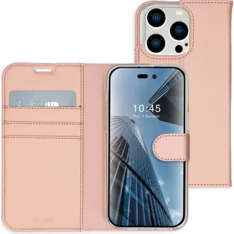 Accezz Wallet Softcase Booktype iPhone 14 Pro Max hoesje - Rosé Goud