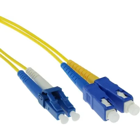 ACT 1 meter LSZH Singlemode 9/125 OS2  glasvezel patchkabel duplex met LC en SC connectoren RL8901