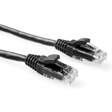 ACT 1.5m RJ-45 Cat5e UTP netwerkkabel 1,5 m Zwart
