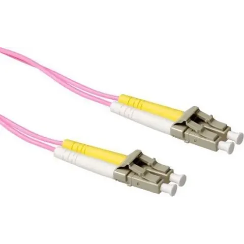ACT 50 meter LSZH Multimode 50/125 OM4 glasvezel patchkabel duplex met LC connectoren RL9750