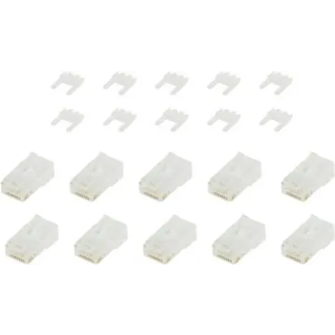 ACT AC4115 Modulaire RJ45 Connector Cat6 - 10 stuks