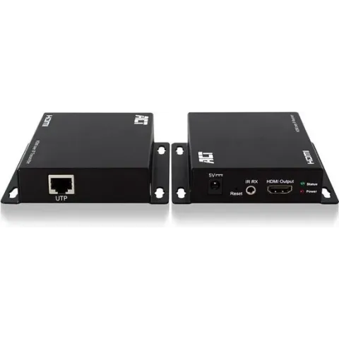 ACT AC7850 audio/video extender AV-zender & ontvanger Zwart