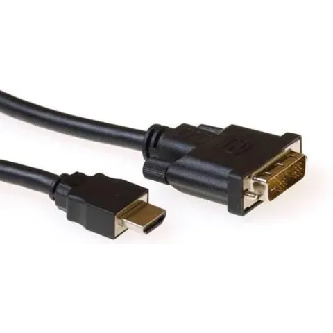 ACT AK3739 video kabel adapter 1 m HDMI DVI-D Zwart