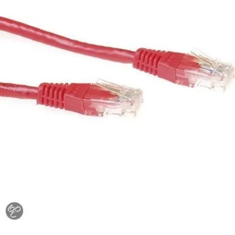 ACT CAT6 Netwerkkabel - RJ45 - rood - 1 m