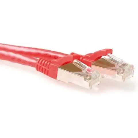 ACT FB7501 netwerkkabel 1 m Cat6a S/FTP (S-STP) Rood