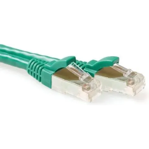 ACT FB7700 netwerkkabel 0,5 m Cat6a S/FTP (S-STP) Groen