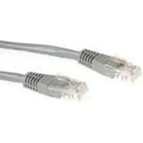 ACT Grijze 1,5 meter UTP CAT6 patchkabel met RJ45 connectoren