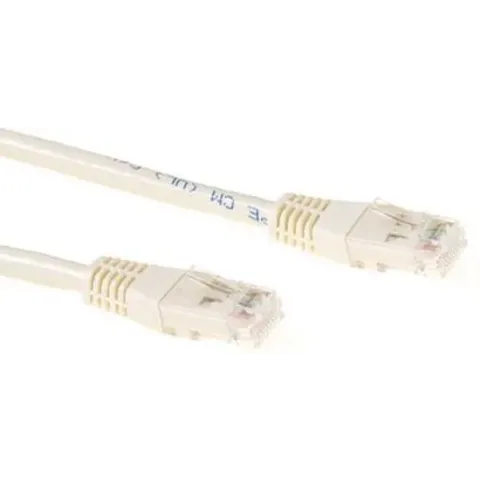 ACT Ivoor 0,25 meter UTP CAT6 patchkabel met RJ45 connectoren