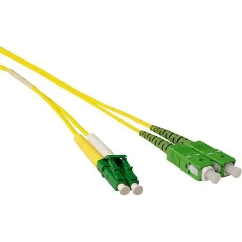 ACT RL2701 Glasvezel kabel 1 m OS2 LC/APC SC/APC Yellow,Green