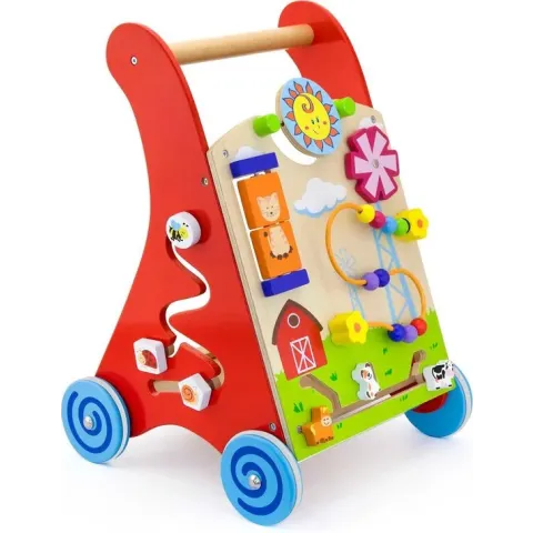Activiteiten Duw- Loopwagen - Rood