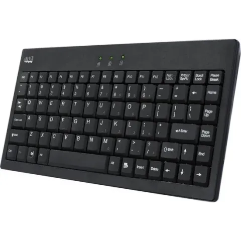 Adesso AKB-110B toetsenbord USB + PS/2 QWERTY Zwart
