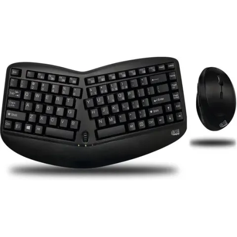 Adesso Tru-Form Media 1150 toetsenbord RF Draadloos QWERTY Engels Zwart
