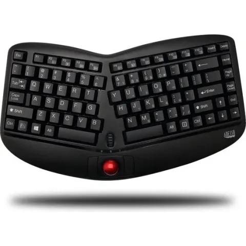 Adesso Tru-Form Media 3150 toetsenbord RF Draadloos QWERTY Engels, Amerikaans Engels Zwart