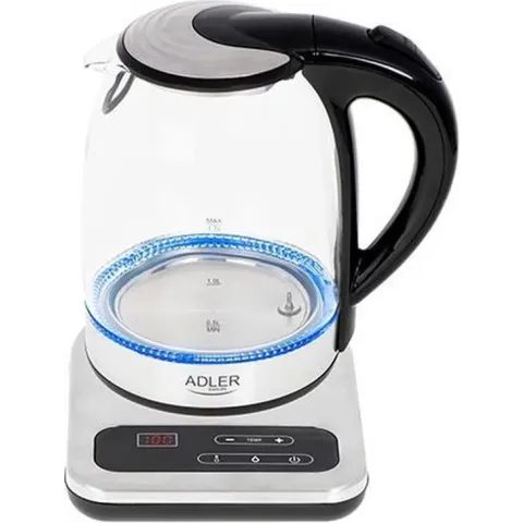 Adler AD 1293 waterkoker 1,7 l Grijs, Transparant 1850 W