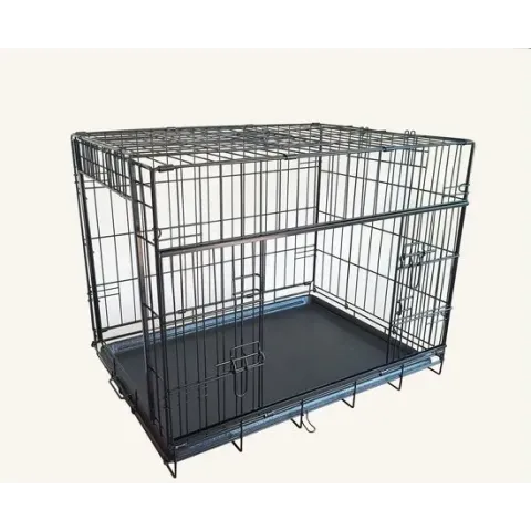 Adori Bench Met Schuifdeuren Zwart - Hondenbench - 61x46x53 cm