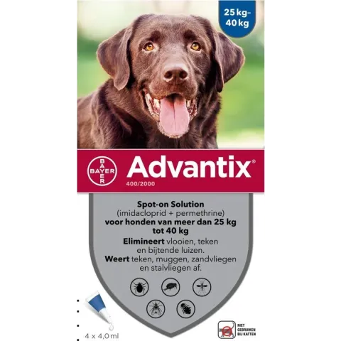 Advantix Spot-on 400/2000 25+ kg - 4 Pipetten
