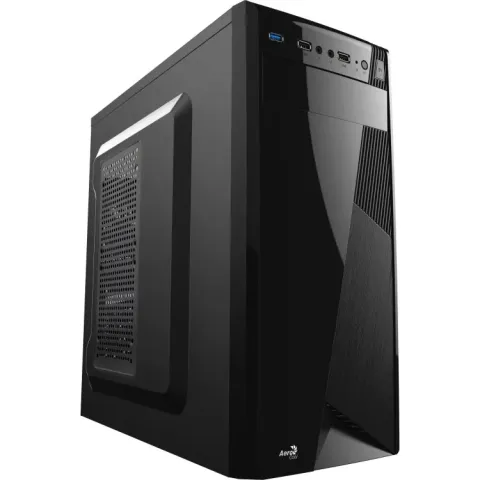 Aerocool CS-1101 tower-behuizing 2x USB-A 2.0, USB-A 3.2 (5 Gbit/s), 2x Audio