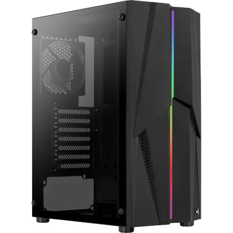Aerocool Mecha v1 tower-behuizing 2x USB-A 3.2 (5 Gbit/s), 2x Audio, Window-kit