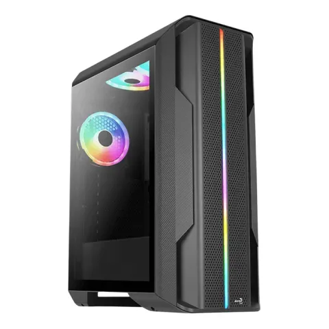 Aerocool Splinter Duo-G-BK-v1 tower-behuizing Tempered Glass