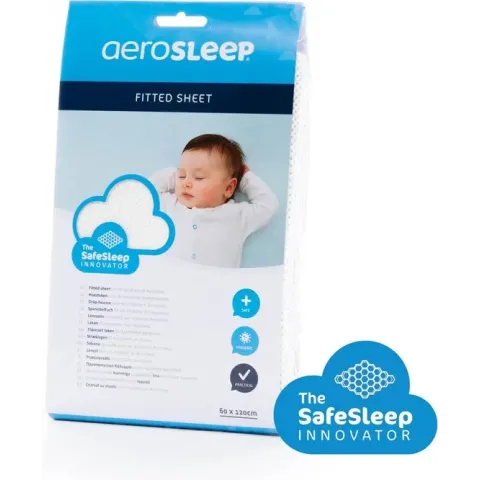 AeroSleep® SafeSleep hoeslaken - 200 x 90 cm - wit