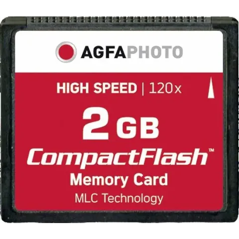 AgfaPhoto Compact Flash, 2GB 2GB CompactFlash flashgeheugen