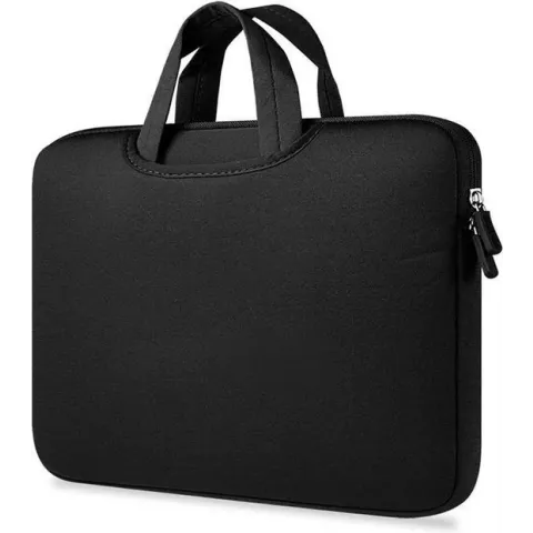Airbag MacBook 2-in-1 sleeve / tas voor Macbook  Air / Pro 13 inch - Zwart