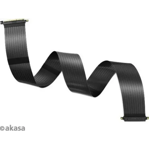 Akasa RISER BLACK XL, Premium PCIe 3.0 x 16 Riser kabel, 100CM