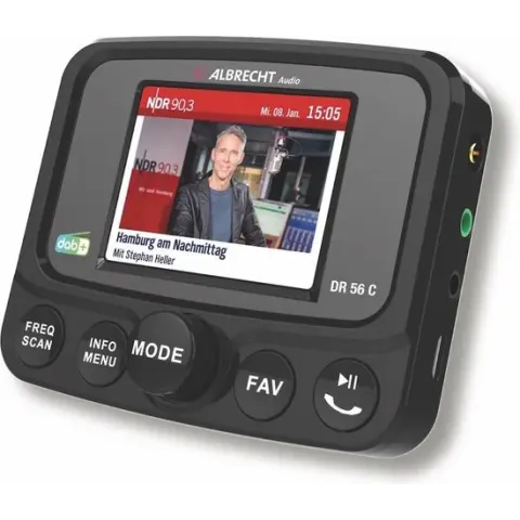 Albrecht DR 56C DAB+ Autoradio-Tuner mit Farbdisplay