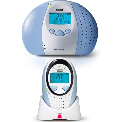 Alecto Baby DBX-88 Full Eco Dect Babyfoon met display - blauw