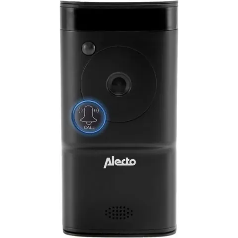 Alecto DVC-1000 Wifi deurbel met camera - Monitor je deurbel wereldwijd met gratis app - Antraciet