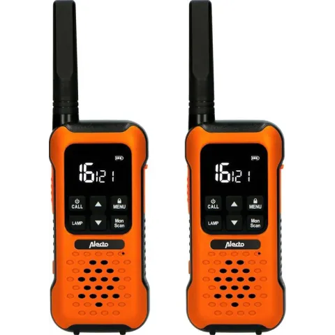 Alecto FR300OE - Robuuste walkie talkie - tot 10 kilometer bereik - Zwart/Oranje