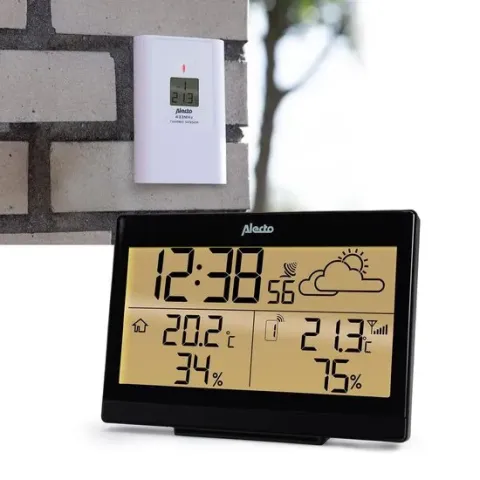 Alecto WS-2300 weerstation - Draadloze buitensensor - incl. display - zwart
