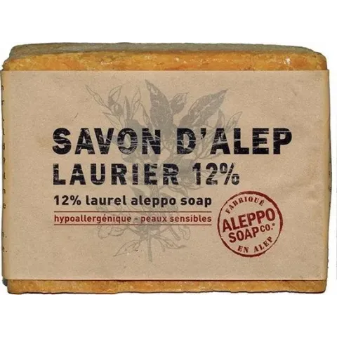 Aleppo Soap Co. Laurier 12% Laurel Aleppo Soap Zeep Gevoelige Huid 200gr