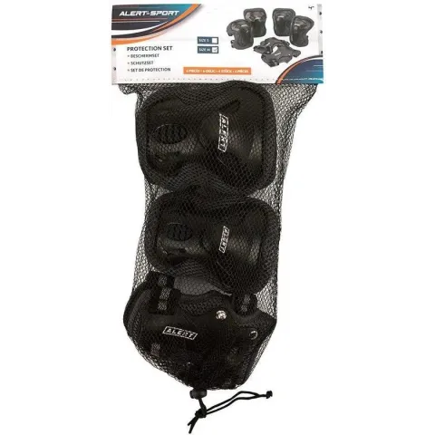 Alert Sport Beschermset M 3-delig Zwart