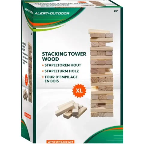 Alert Vang en werpspel Houten Stapeltoren XL