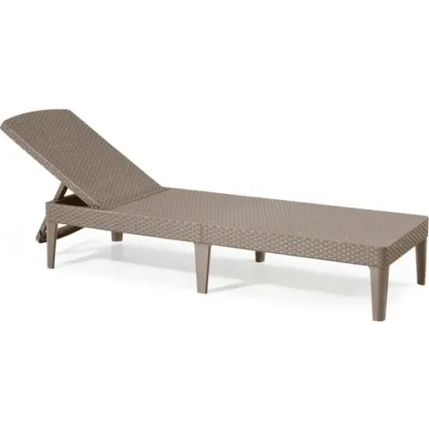 Allibert - Jaipur Lounger - Ligbed - inc. Kussen - Verstelbaar - Cappuccino