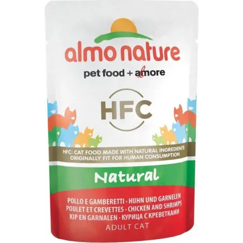 Almo Nature Classic - Nature Kip & Garnalen - 24 x 55 gr