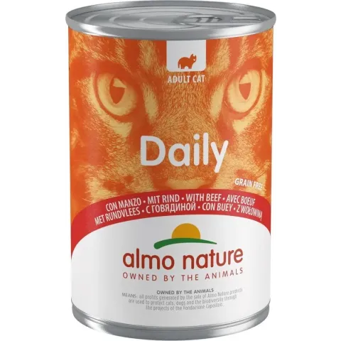 Almo Nature Daily Menu - Rund - Kattenvoer - 24 x 400 g