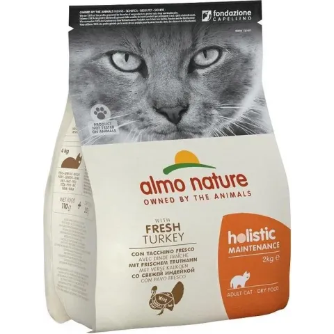 Almo Nature Holistic - Kalkoen - Kattenvoer - 2 kg