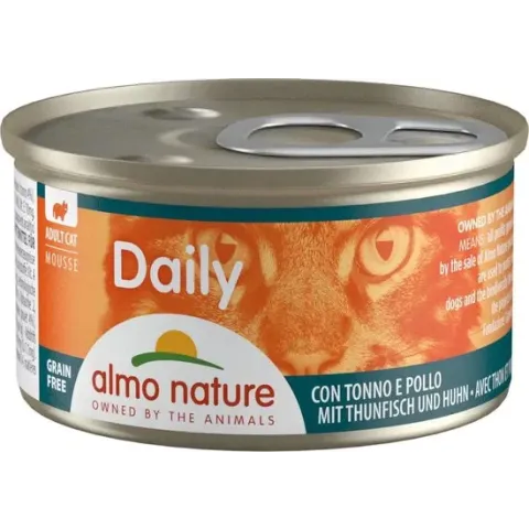 Almo Nature  Natvoer voor Katten - Daily Menu Mousse - 24 x  85g