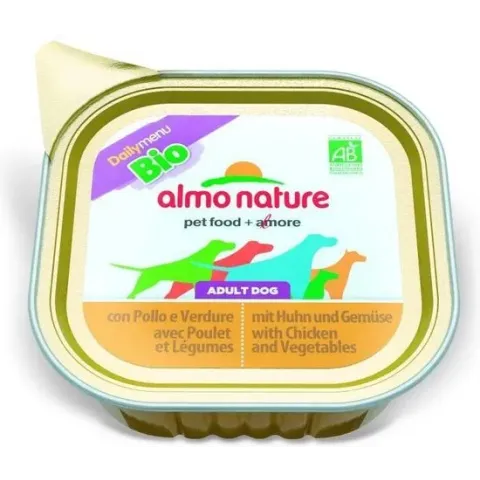 Almo Nature Pathe Hond Kip en Groenten - 32 x 100 gram