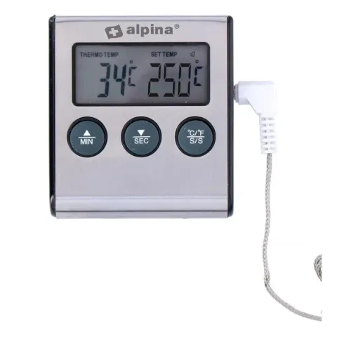 Alpina keuken thermometer - 2 in 1 - digitale thermometer & timer