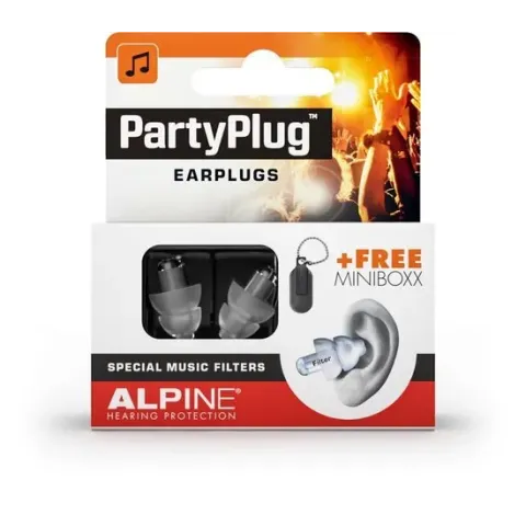 Alpine PartyPlug - Muziek Oordoppen - Transparant - SNR 19 dB - 1 paar