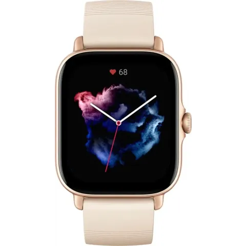 Amazfit GTS 3 - Smartwatch - 4,45 cm (1.75") 42 mm - AMOLED - GPS - Ivoor Wit