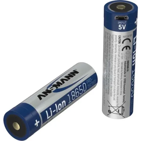 Ansmann 18650-2,6-Micro-USB Non-standard battery (rechargeable) 18650 Li-ion 3.7 V 2600 mAh