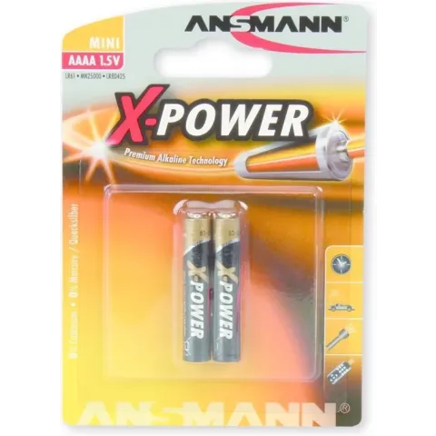 Ansmann X-Power AAAA batterij (mini) Alkaline 1.5 V 2 stuk(s)